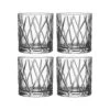 Orrefors 4 Vasos City Double Old Fashioned