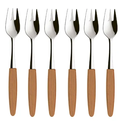 6 Tenedores De Postre Skaugum 1 6 Tenedores De Postre Skaugum