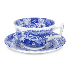 Spode Taza De Té Y Platillo Blue Italian