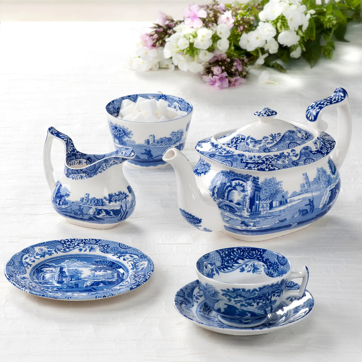 Spode Jarra De Leche Blue Italian 2 Spode Jarra De Leche Blue Italian - Imagen 2