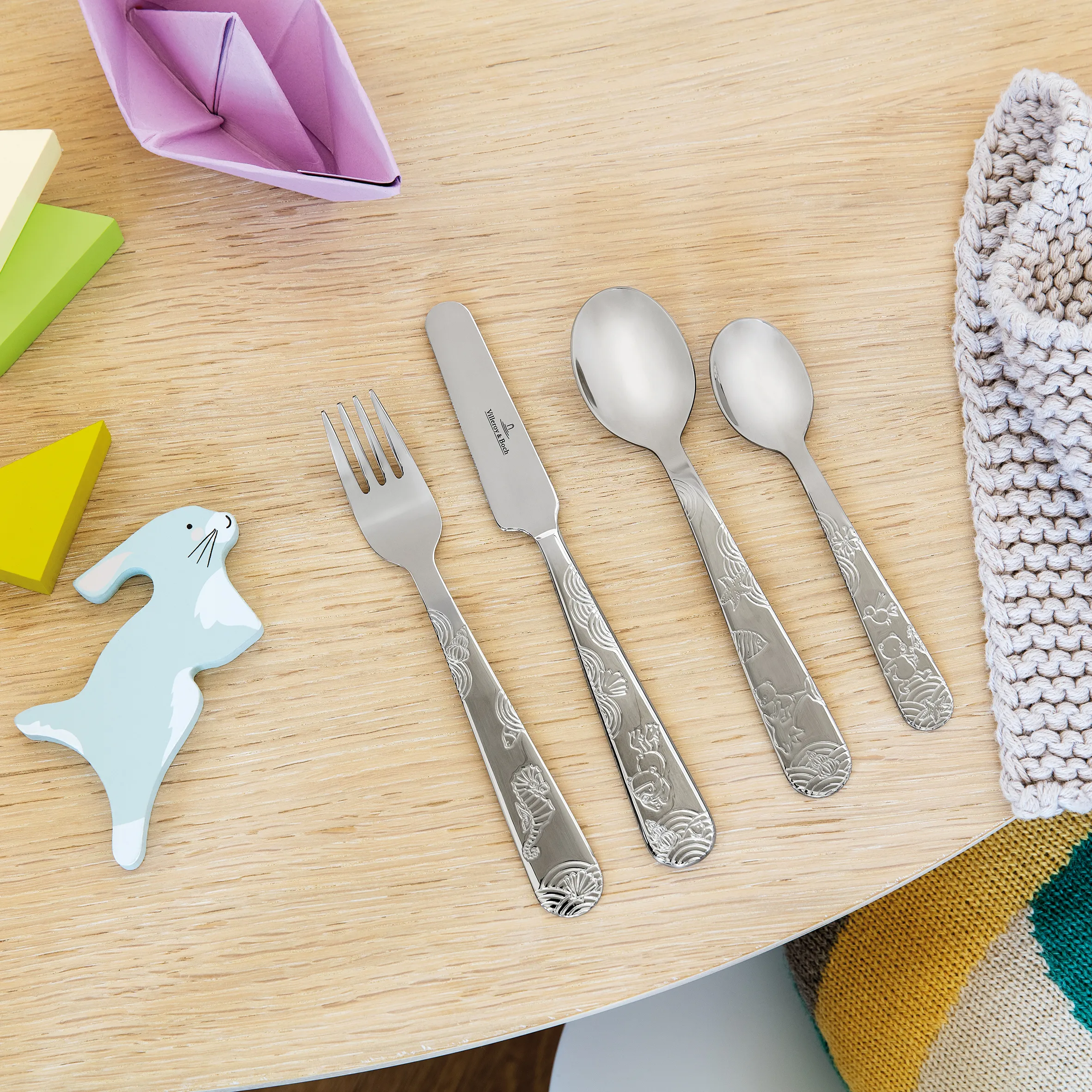 Villeroy & Boch Cubiertos Infantiles Happy As A Bear 4 Piezas 2 Villeroy & Boch Cubiertos Infantiles Happy As A Bear 4 Piezas - Imagen 2