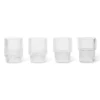 Ferm LIVING 4 Tazas Espresso Ripple 6 Cl