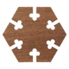 Warm Nordic Salvamanteles Gourmet Wood Trivet Hexagonal