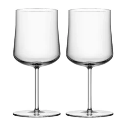 Orrefors 2 Vasos Con Pie Informal 36 Cl