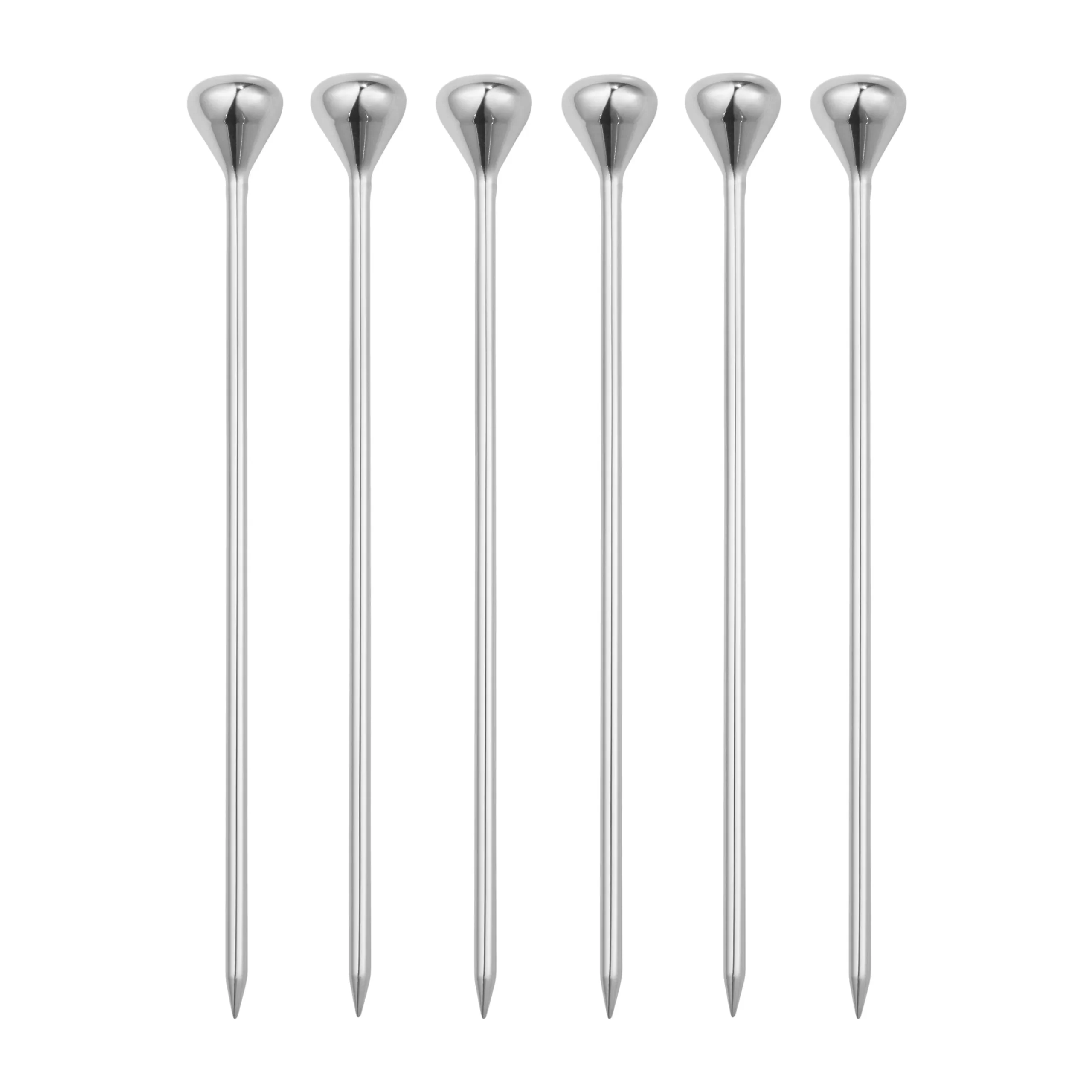 Georg Jensen 6 Palitos De Cóctel Sky 1 Georg Jensen 6 Palitos De Cóctel Sky