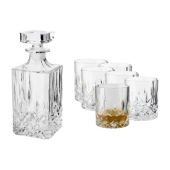 Dorre Set De Whisky Vide, Botella Y 6 Vasos De Whisky