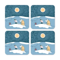 4 Posavasos Moomin Snow Moonlight Invierno 2021