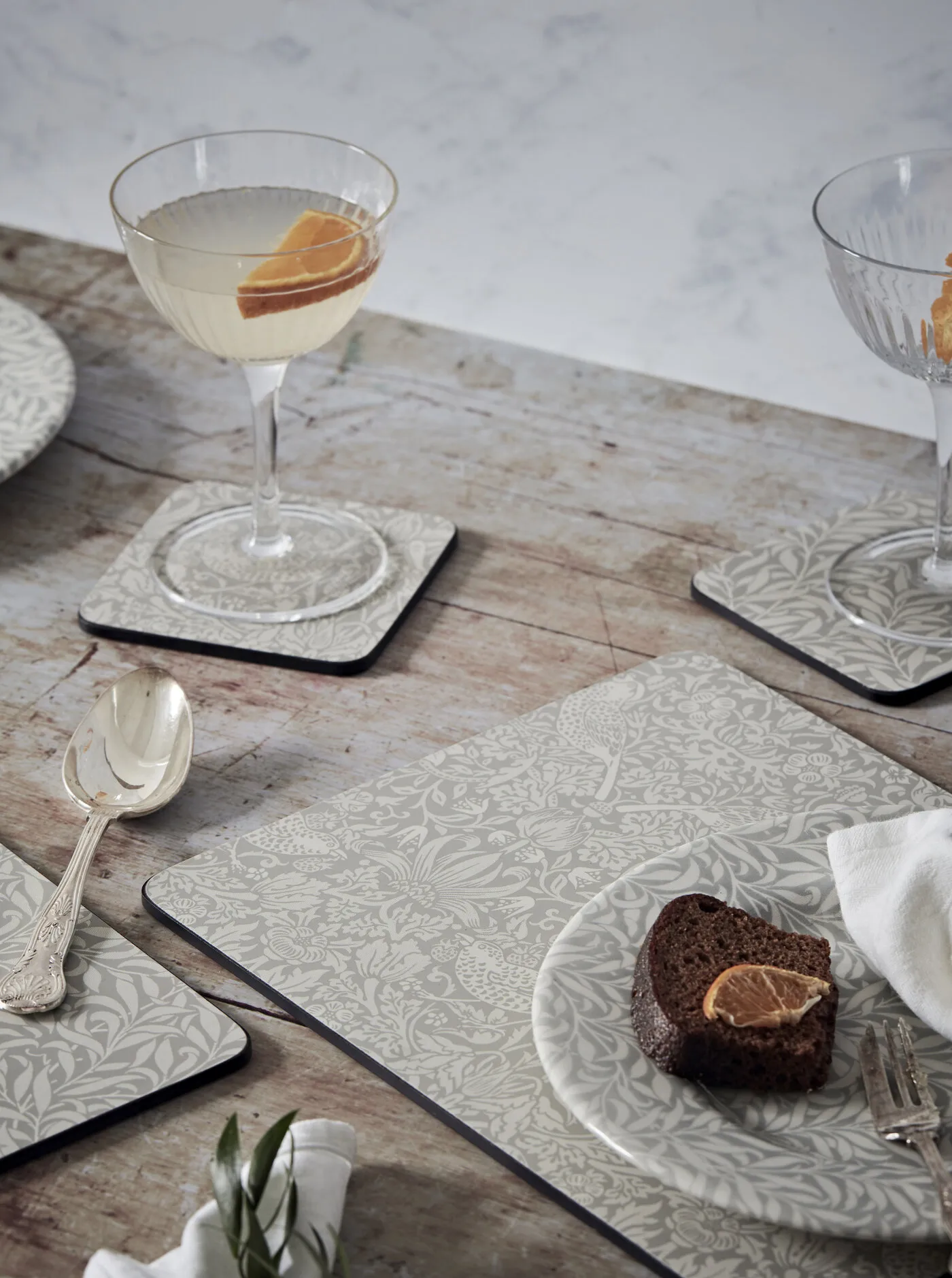 Set De 6 Posavasos Strawberry Thief 2 Set De 6 Posavasos Strawberry Thief - Imagen 2