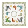 Servilleta Hönsfamilj 35x35 Cm