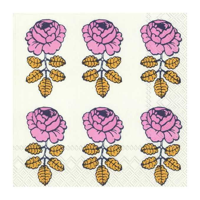 Marimekko 20 Servilletas Vihkiruusu 33x33 Cm 1 Marimekko 20 Servilletas Vihkiruusu 33x33 Cm