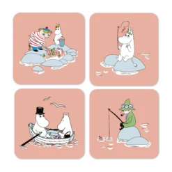 4 Posavasos Fiske Mumin Verano 2022