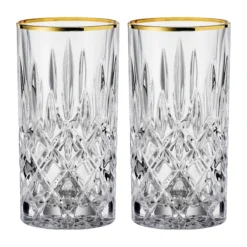 Nachtmann 2 Vasos Alargados Noblesse Gold 37,5 Cl