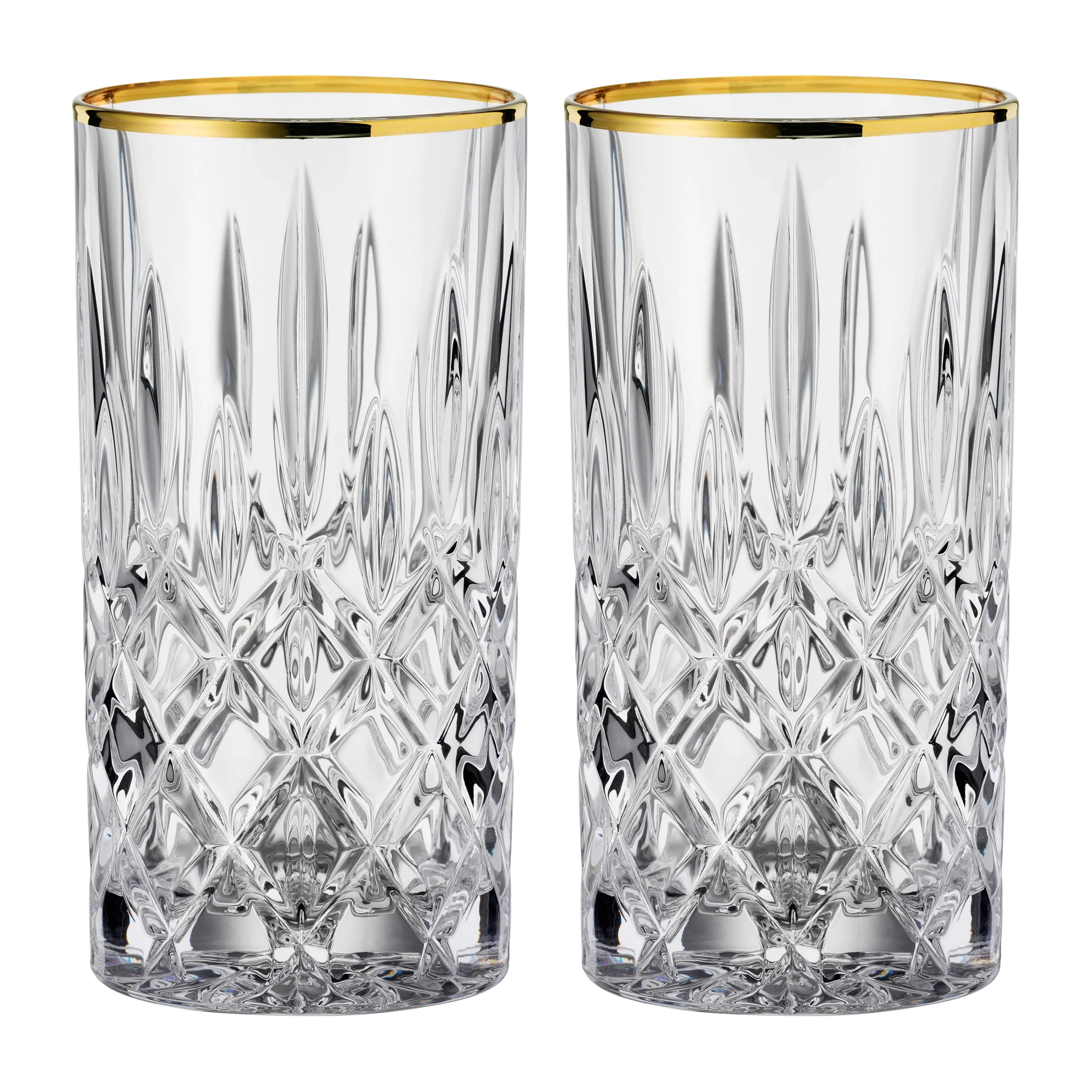 Nachtmann 2 Vasos Alargados Noblesse Gold 37,5 Cl 1 Nachtmann 2 Vasos Alargados Noblesse Gold 37,5 Cl