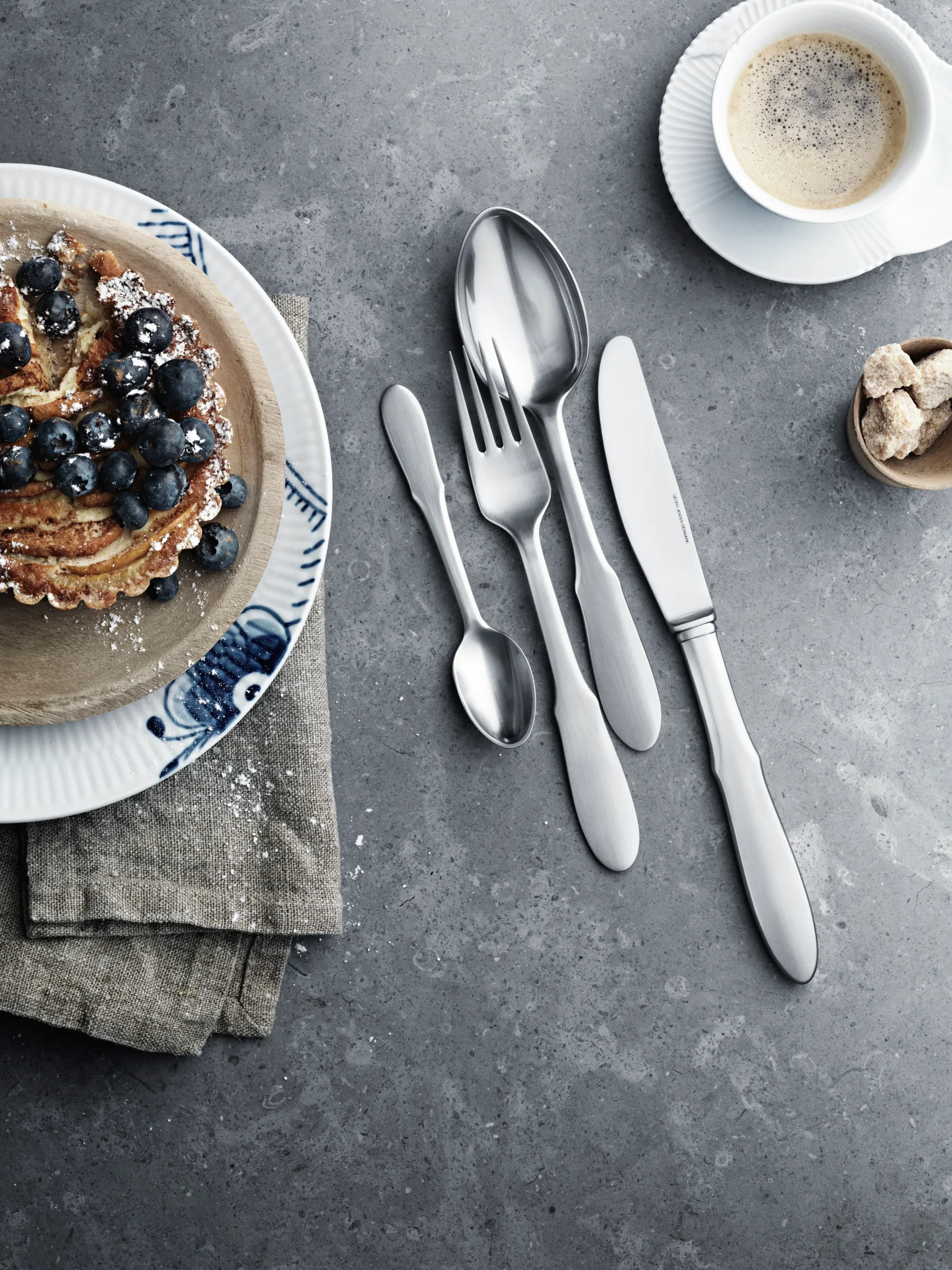 Georg Jensen Tenedor De Mesa Mitra Mate 2 Georg Jensen Tenedor De Mesa Mitra Mate - Imagen 2