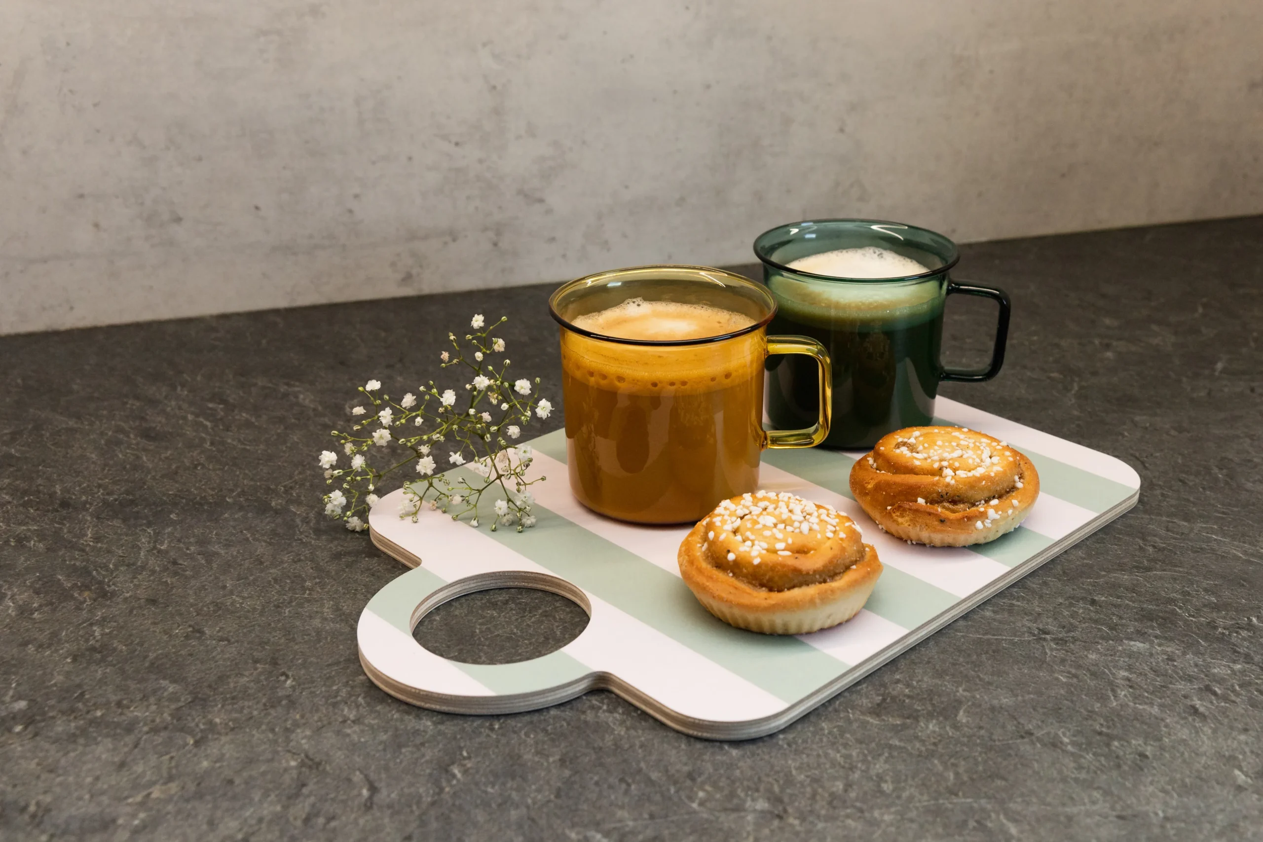 Muurla Bandeja Checks & Stripes 21x31 Cm 4 Muurla Bandeja Checks & Stripes 21x31 Cm - Imagen 4