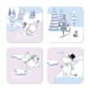 4 Posavasos Moomin Winter 2022 9x9 Cm
