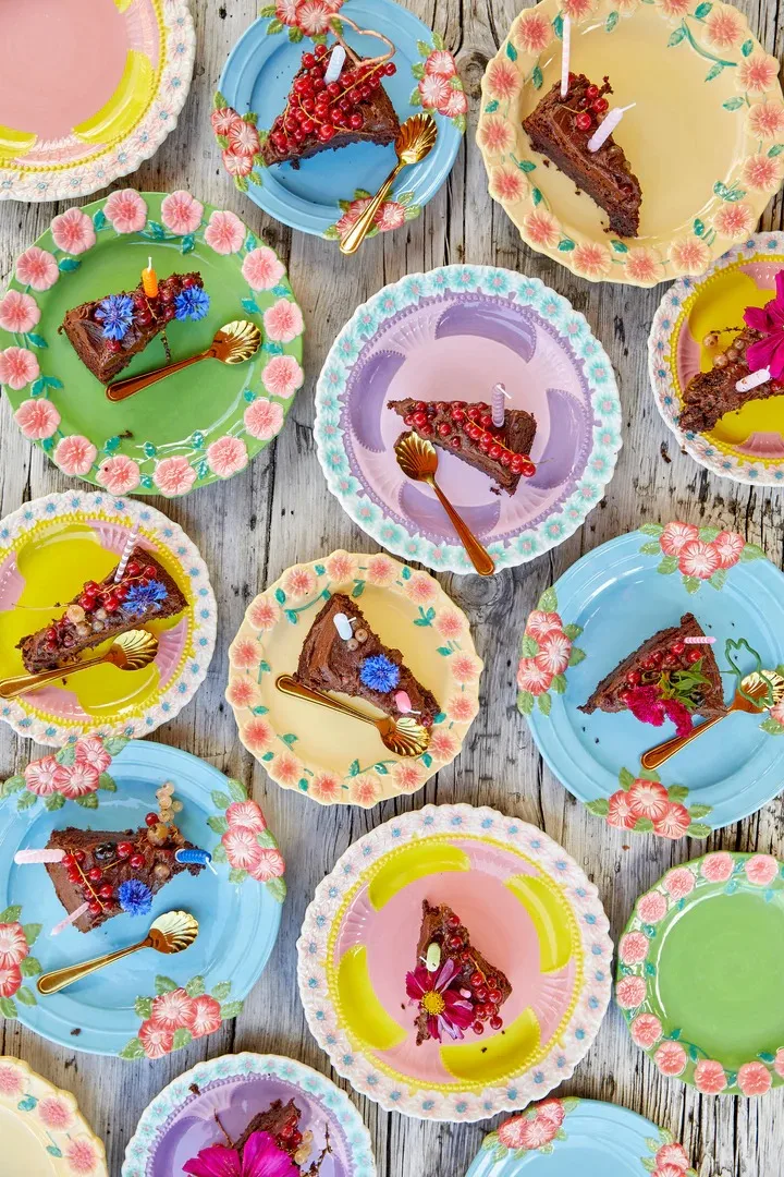 Plato De Cerámica Rice Embossed Flower Ø25,5 Cm 3 Plato De Cerámica Rice Embossed Flower Ø25,5 Cm - Imagen 3