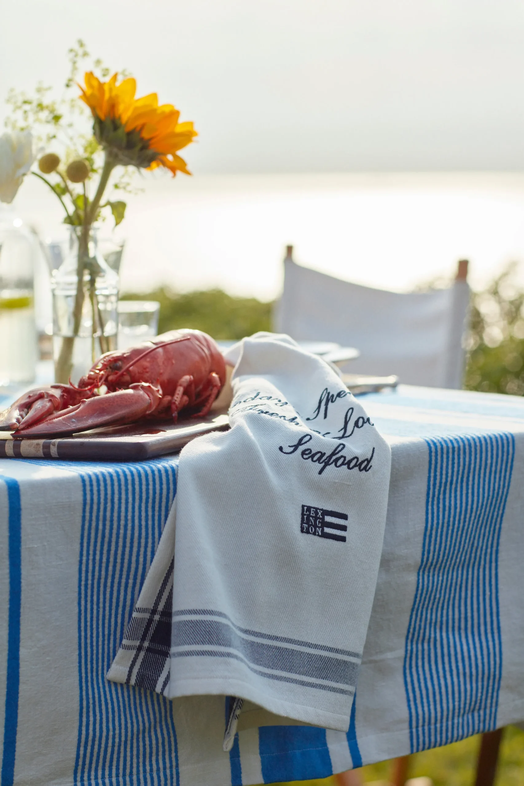 Lexington Mantel Striped Linen Cotton 150x250 Cm 4 Lexington Mantel Striped Linen Cotton 150x250 Cm - Imagen 4