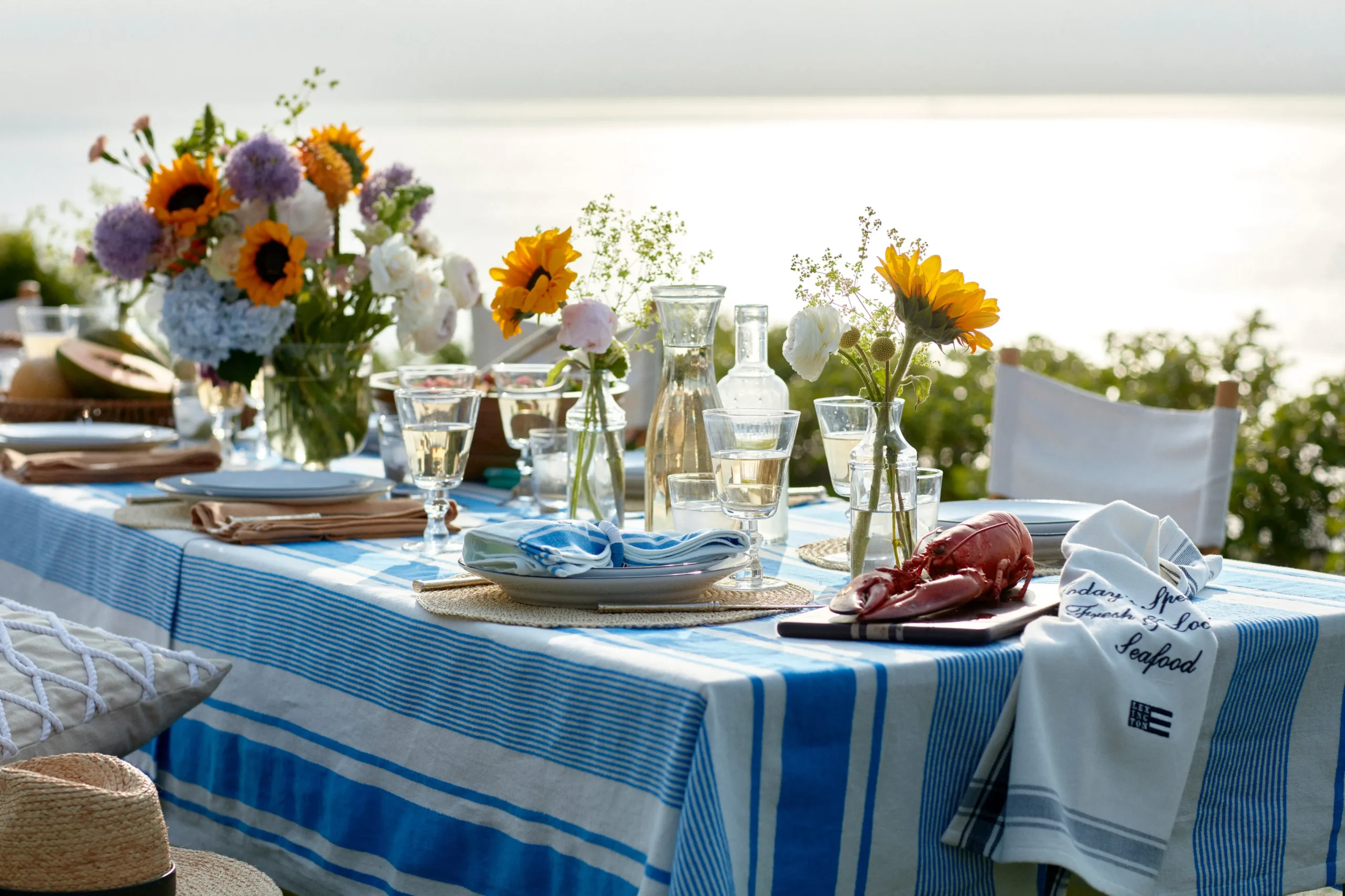 Lexington Mantel Striped Linen Cotton 150x250 Cm 5 Lexington Mantel Striped Linen Cotton 150x250 Cm - Imagen 5