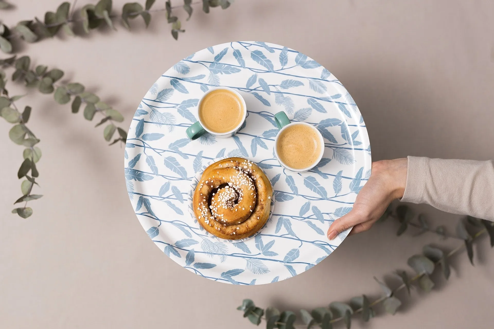 Bandeja Mougli Blue Ø38 Cm 2 Bandeja Mougli Blue Ø38 Cm - Imagen 2