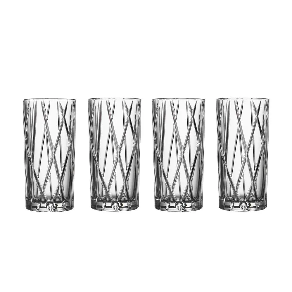 Orrefors 4 Vasos City High Ball 1 Orrefors 4 Vasos City High Ball