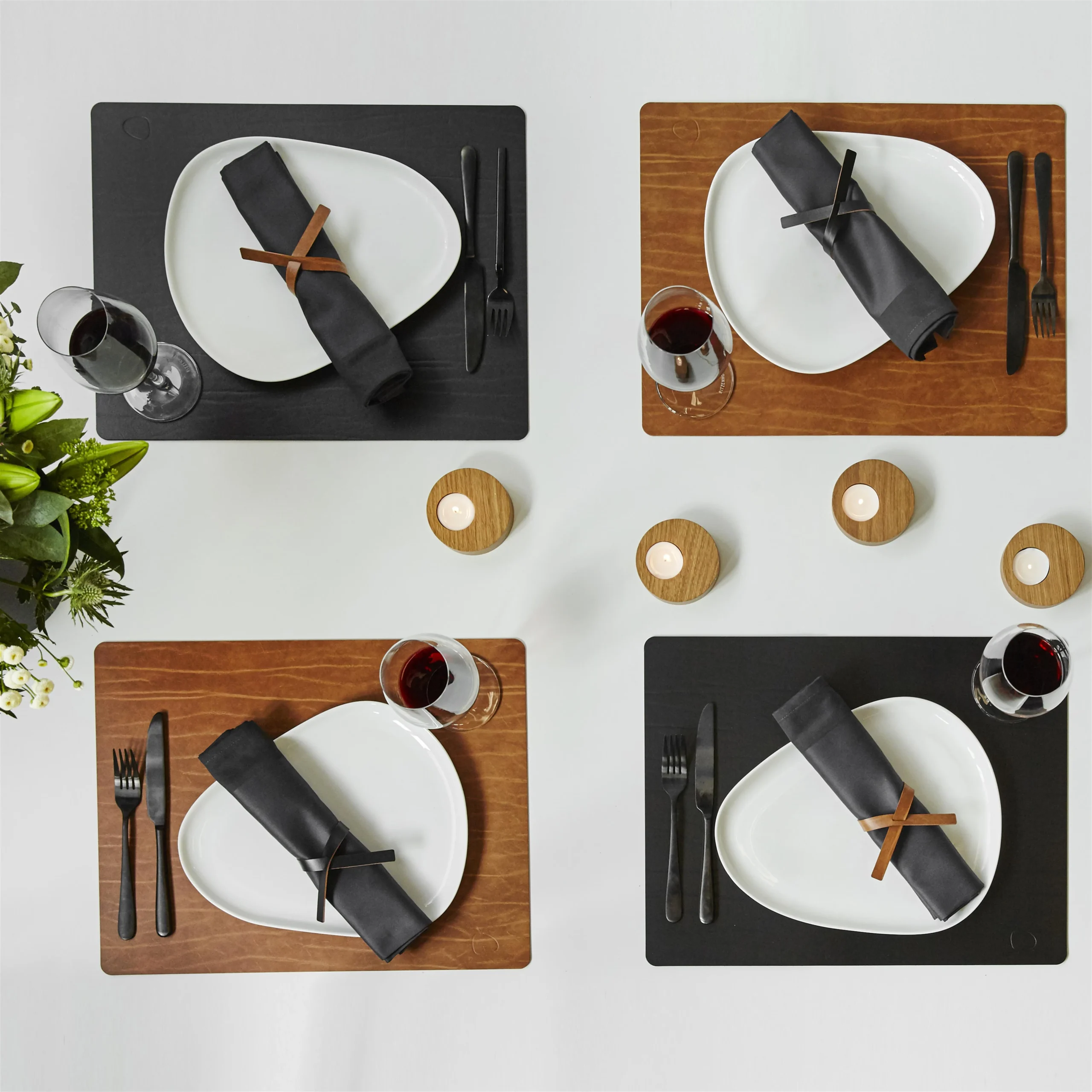 LIND DNA Mantel Individual Buffalo Cuadrado 2 LIND DNA Mantel Individual Buffalo Cuadrado - Imagen 2