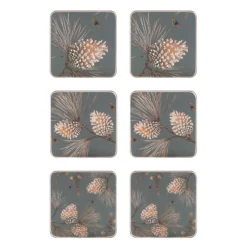 6 Posavasos Pine Cone